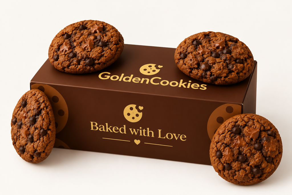 Double Chocolate Chip Cookies 400g – Pack of 6
