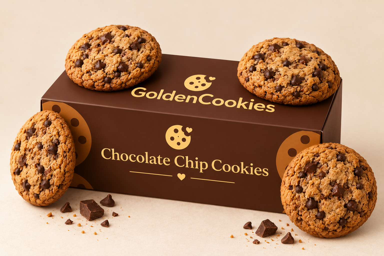 Chocolate Chip Cookies 400g – Pack of 6