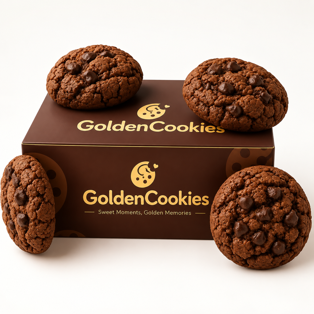 Double Chocolate Chip Cookies 700g – Pack of 8